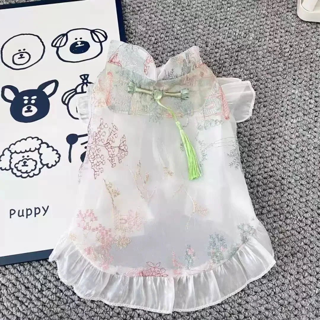 Chinese Style Dog Cheongsam Sleeveless Qipao Dress for Small Pets Summer Thin
Chinese Style Dog Cheongsam Sleeveless Qipao Dress for Small Pets Summer Thin