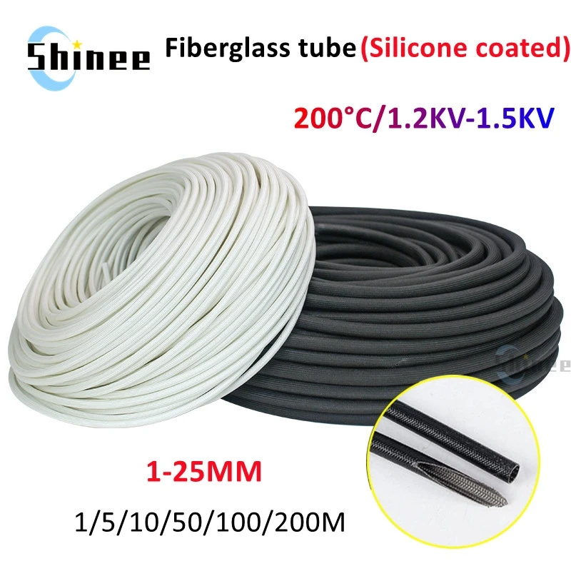 Fiberglass Tube 1- 22mm Silicone Resin Coated Insulated Soft Chemical Glass Fiber Braided Sleeve High Temperature Pipe Wire Wrap
Fiberglass Tube 1- 22mm Silicone Resin Coated Insulated Soft Chemical Glass Fiber Braided Sleeve High Temperature Pipe Wire Wrap
