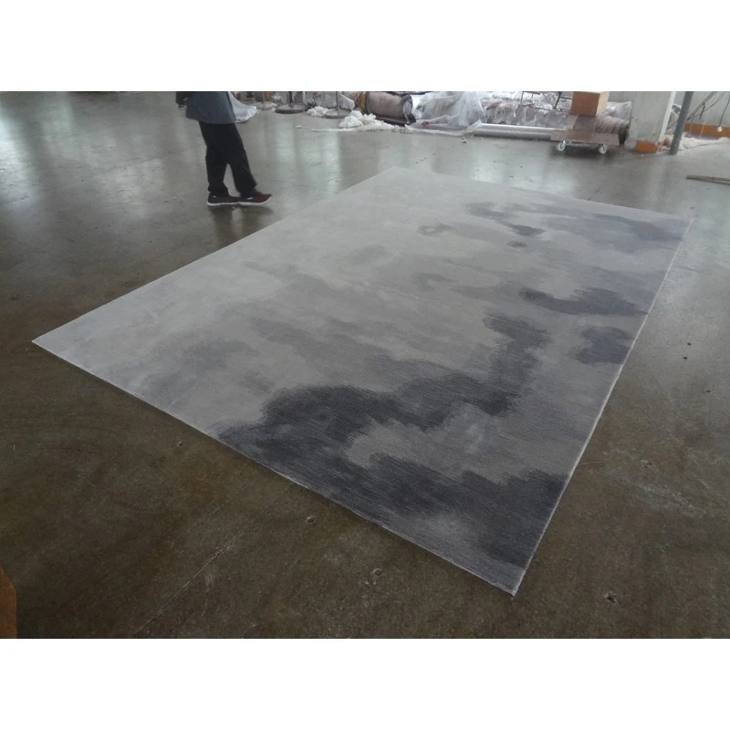 New Chinese style gray abstract ink painting model room living room coffee table sofa carpet
New Chinese style gray abstract ink painting model room living room coffee table sofa carpet
