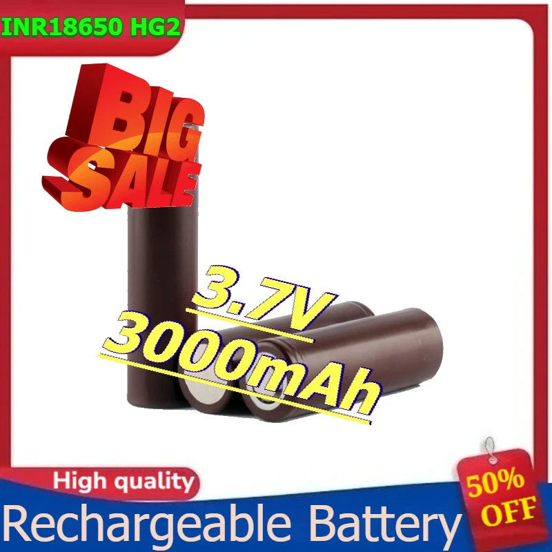 INR18650 HG2 Add Nickel Sheets At Both Ends Flat Top Pointed Tip for Scooter Electric Vehicle Battery 3.7V 3000mAh
INR18650 HG2 Add Nickel Sheets At Both Ends Flat Top Pointed Tip for Scooter Electric Vehicle Battery 3.7V 3000mAh
