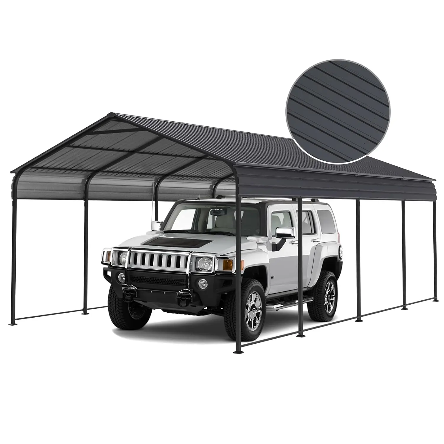 Навес для автомобиля 12x20x8.7 футов с оцинкованной стальной крышей, сверхпрочный металлический навес-укрытие, гараж для пикапа, на заказ
Навес для автомобиля 12x20x8.7 футов с оцинкованной стальной крышей, сверхпрочный металлический навес-укрытие, гараж для пикапа, на заказ