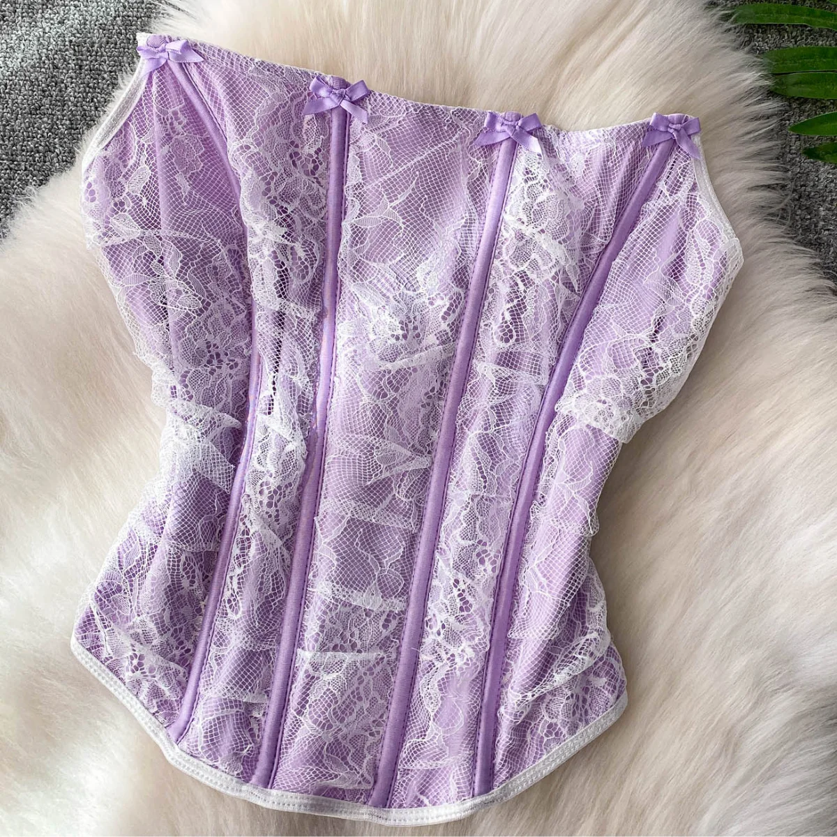 Sexy Women Light Purple Corset Crop Top Slim Shaper Party Club Vest Adjustable Lace Up Waist Trainer Shapewear Corsets Tank Tops 
Sexy Women Light Purple Corset Crop Top Slim Shaper Party Club Vest Adjustable Lace Up Waist Trainer Shapewear Corsets Tank Tops