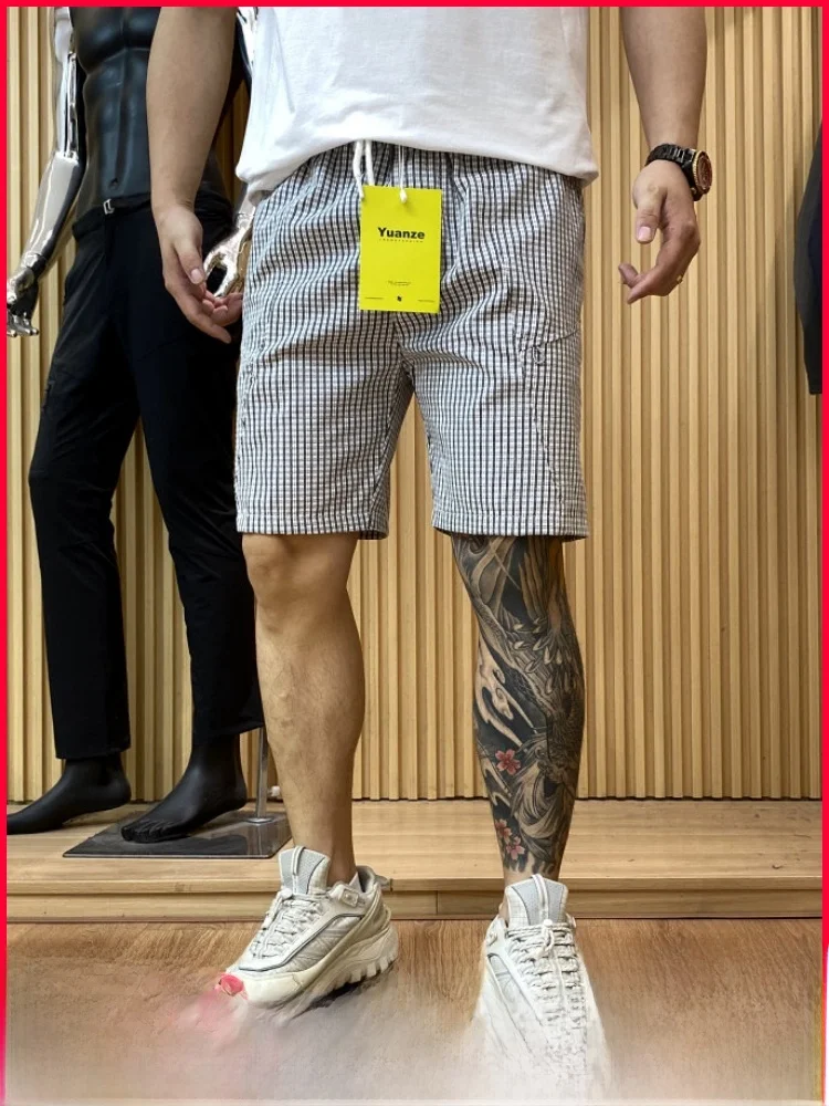 Trendy Plaid Texture Men's Summer Lightweight Breathable Comfortable Casual Shorts Fashion Urban Style Polyester Cotton Blend
Trendy Plaid Texture Men's Summer Lightweight Breathable Comfortable Casual Shorts Fashion Urban Style Polyester Cotton Blend