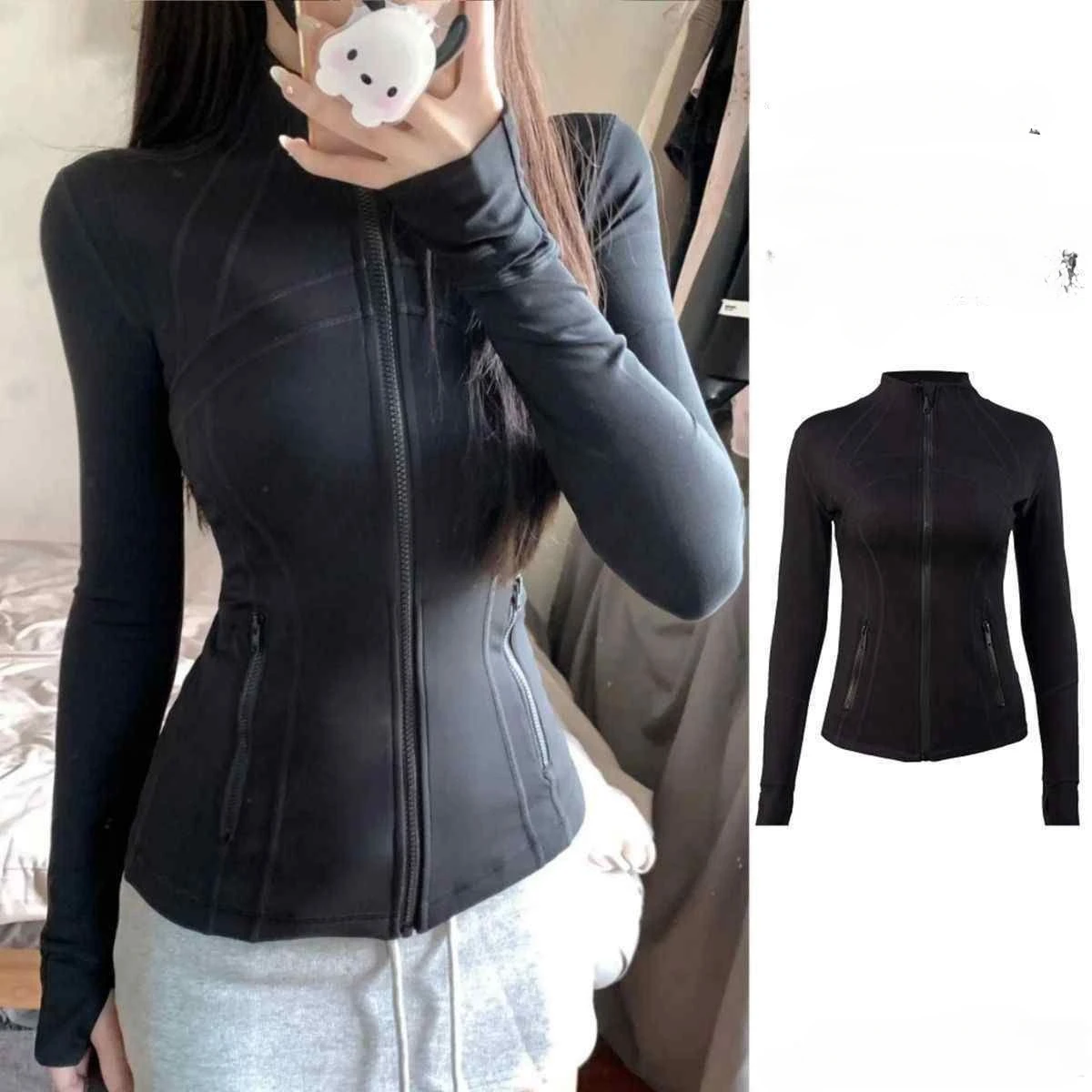 Y2K New Slim Zipper Coat Autumn Running Fitness Black Yoga Clothes Women Street Casual Versatile Solid Color Long Sleeved Jacket
Y2K New Slim Zipper Coat Autumn Running Fitness Black Yoga Clothes Women Street Casual Versatile Solid Color Long Sleeved Jacket