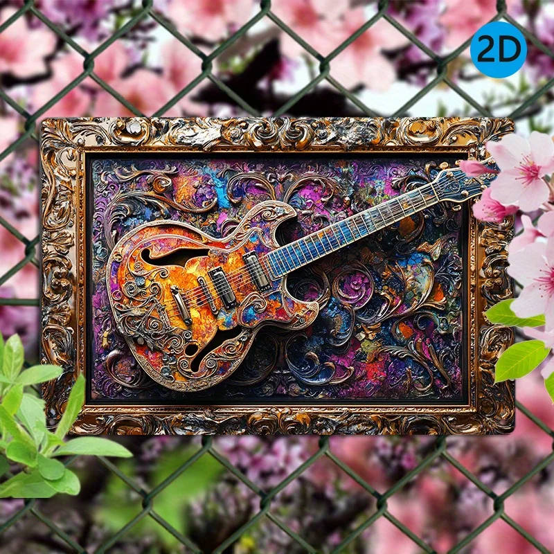 1pc Artistic Aluminum Metal Wall Art, Acoustic Guitar Design, Decorative Tin Sign for Living Room, Gym, Conference Hall
1pc Artistic Aluminum Metal Wall Art, Acoustic Guitar Design, Decorative Tin Sign for Living Room, Gym, Conference Hall