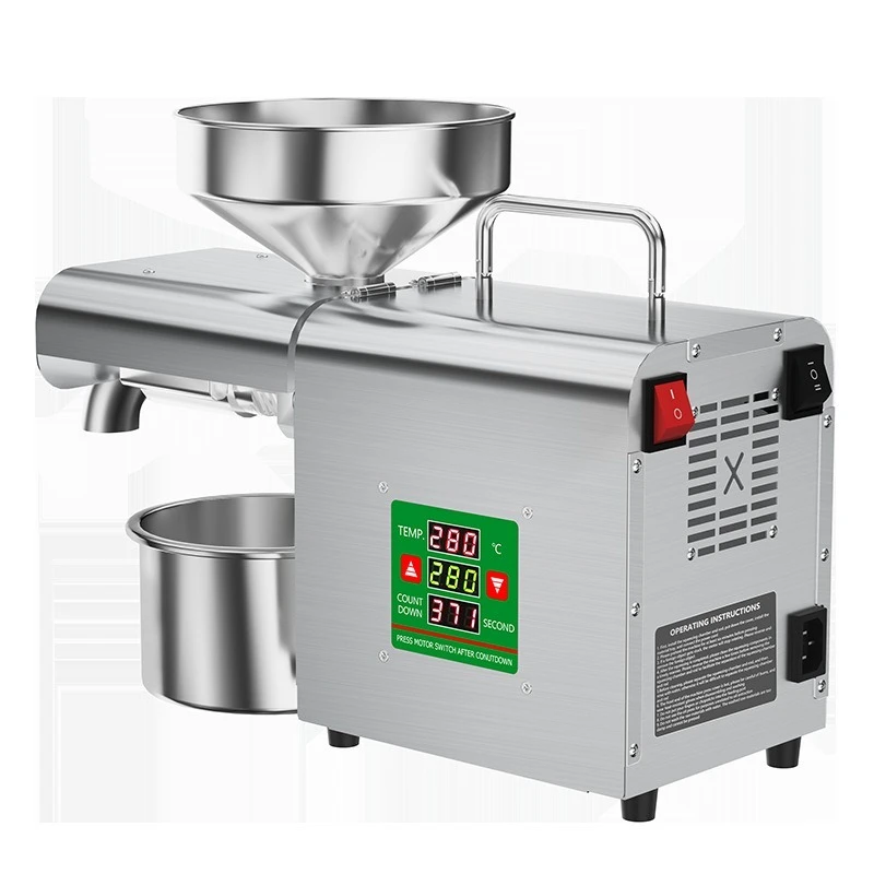 800W 220V X3 Smart Digital Thermostat Oil Press Stainless Steel Hot Cold Extractor For Peanut Sesame Walnut Seeds
800W 220V X3 Smart Digital Thermostat Oil Press Stainless Steel Hot Cold Extractor For Peanut Sesame Walnut Seeds