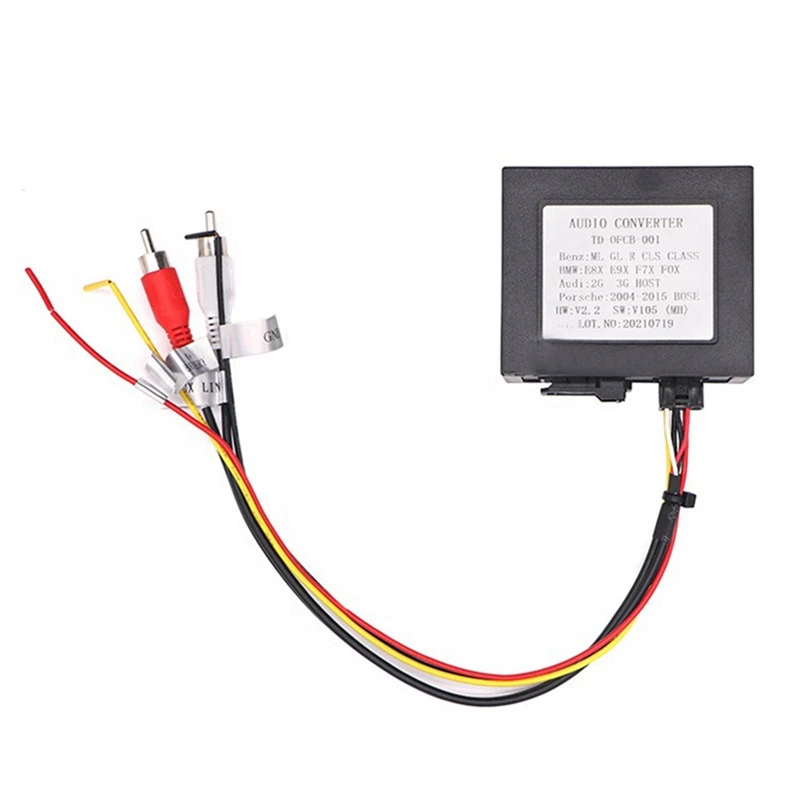 Car Stereo MOST Fiber Optical Radio Decoder Amplifier Adapter Box For Porsche Cayenne For Mercedes Benz ML/GLR/W164/W251
Car Stereo MOST Fiber Optical Radio Decoder Amplifier Adapter Box For Porsche Cayenne For Mercedes Benz ML/GLR/W164/W251