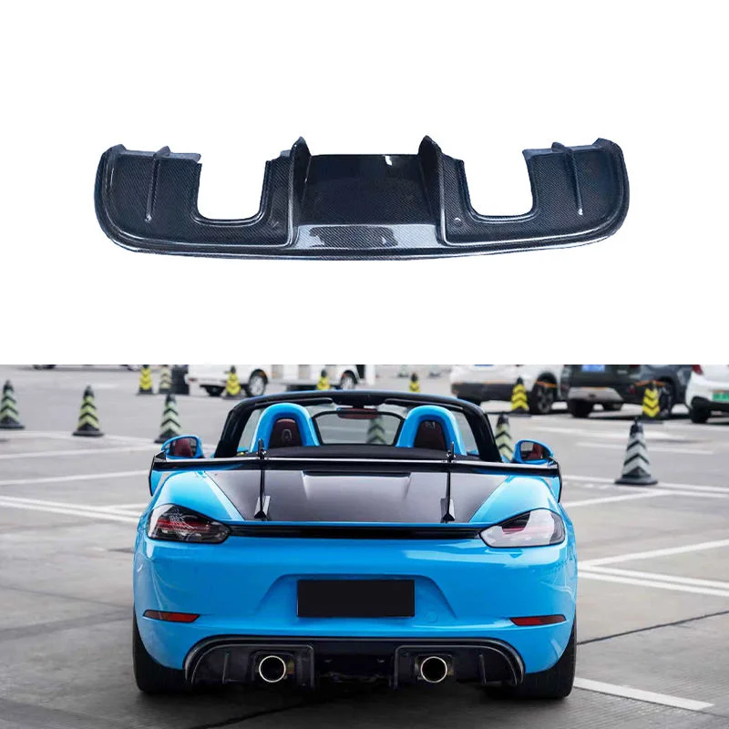 Carbon Fiber Rear Bumper Diffuser Lip for 718 982 Cayman Boxster 2016-2023 Rear Diffuser Upgrade Trim
Carbon Fiber Rear Bumper Diffuser Lip for 718 982 Cayman Boxster 2016-2023 Rear Diffuser Upgrade Trim