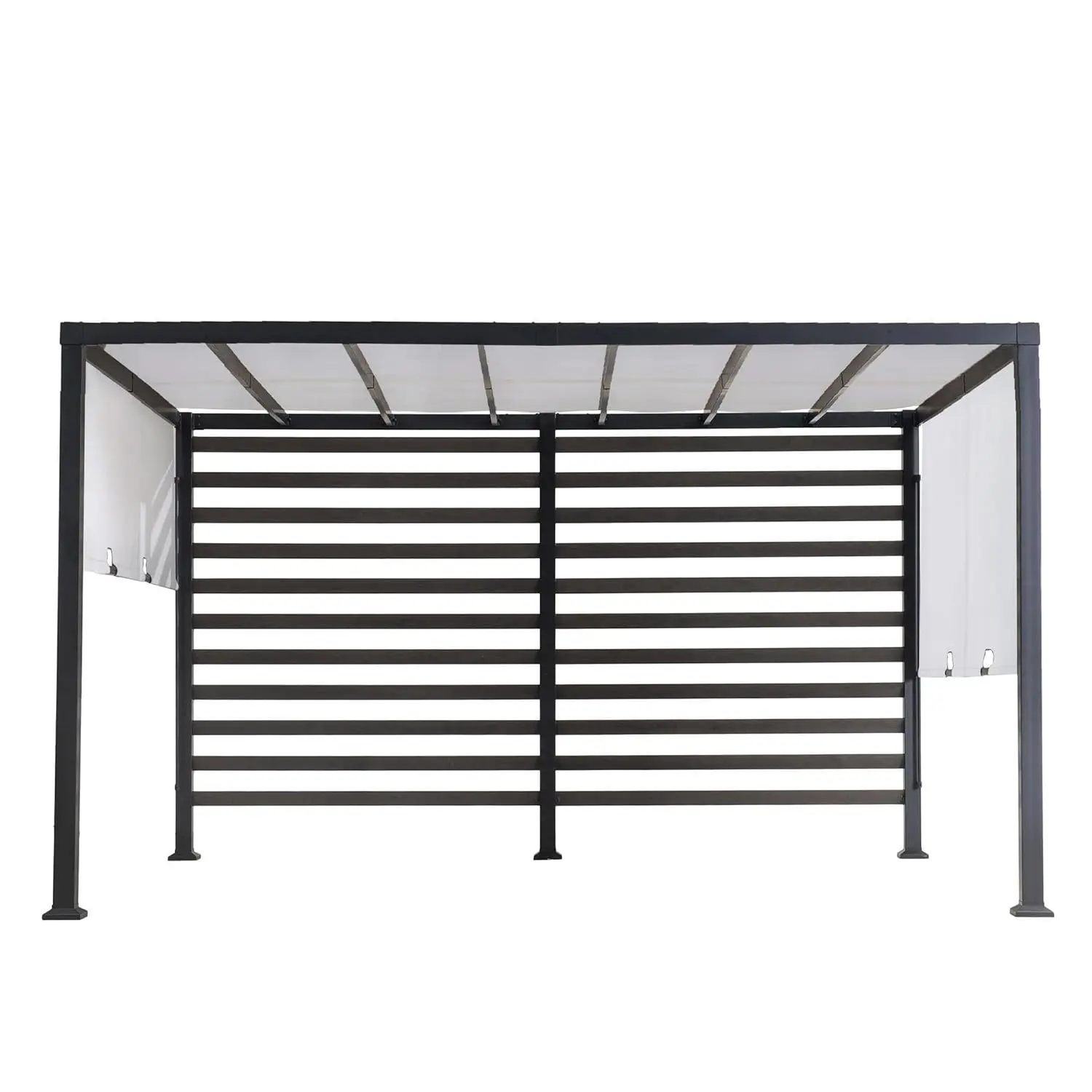 Outdoor Pergola 10 x 12 ft. Steel Pergolas with White Adjustable Shade and Privacy Screen for Backyard, Garden, Custom
Outdoor Pergola 10 x 12 ft. Steel Pergolas with White Adjustable Shade and Privacy Screen for Backyard, Garden, Custom