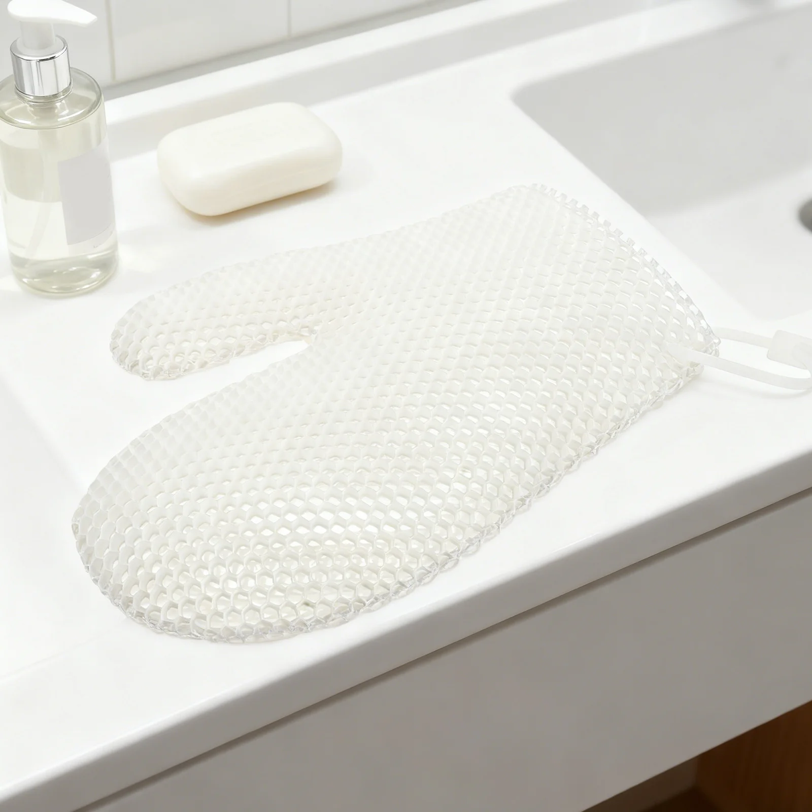 Honeycomb Exfoliating Shower Mitt for Deep Cleaning and Gentle Body Scrub - Skin Renewal Bath Glove with Rich Lather for Men
Honeycomb Exfoliating Shower Mitt for Deep Cleaning and Gentle Body Scrub - Skin Renewal Bath Glove with Rich Lather for Men