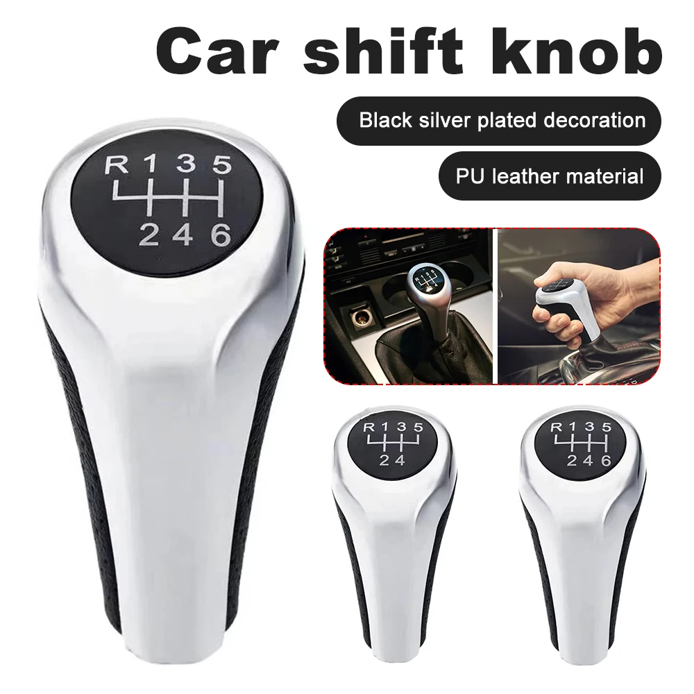 Silver 5/6 Speed Car Gear Shift Knob For BMW for E46 E53 E60 E61 E63 E65 E81 E82 E83 E87 E90 E91 E92 1356 Series X1 X3 X5
Silver 5/6 Speed Car Gear Shift Knob For BMW for E46 E53 E60 E61 E63 E65 E81 E82 E83 E87 E90 E91 E92 1356 Series X1 X3 X5