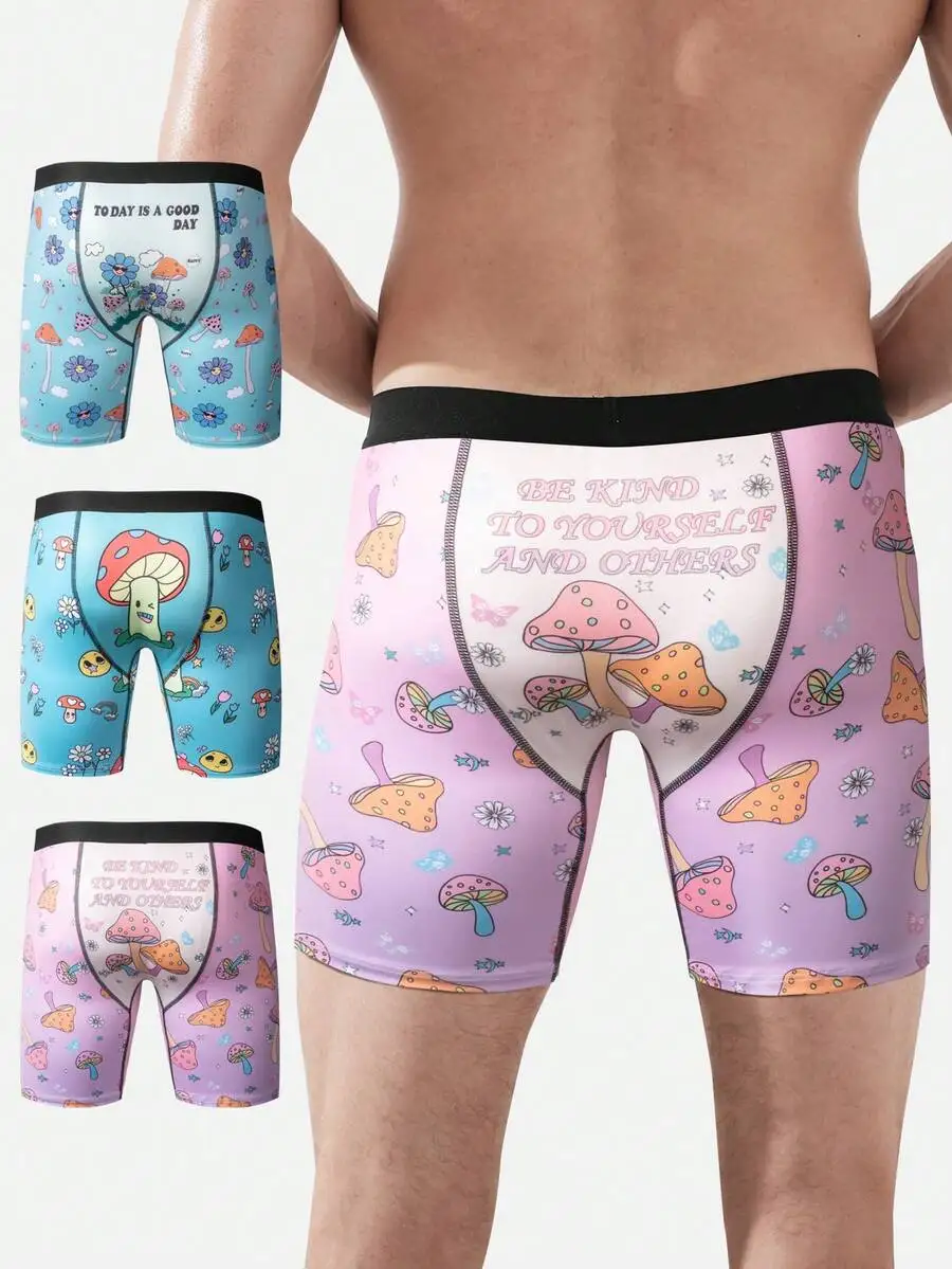 Mens 3pcs Set Mushroom And Flower Print Boxer Briefs
Mens 3pcs Set Mushroom And Flower Print Boxer Briefs