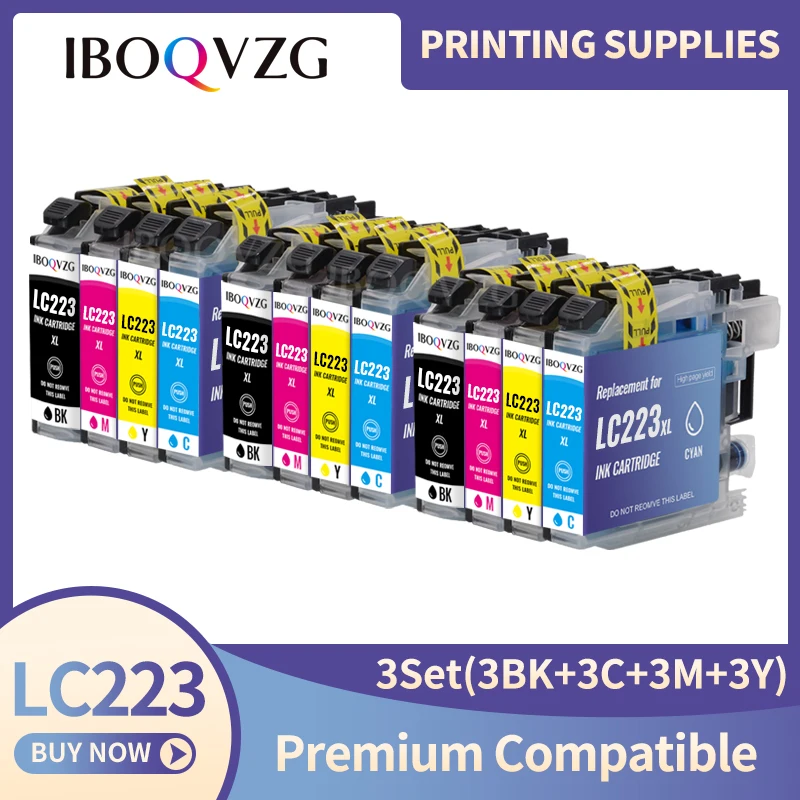 IBOQVZG, картридж с полными чернилами, с чипом LC223, совместим с Brother LC-223 J4120DW DCP-J562DW J680DW J880DW J4620DW
IBOQVZG, картридж с полными чернилами, с чипом LC223, совместим с Brother LC-223 J4120DW DCP-J562DW J680DW J880DW J4620DW