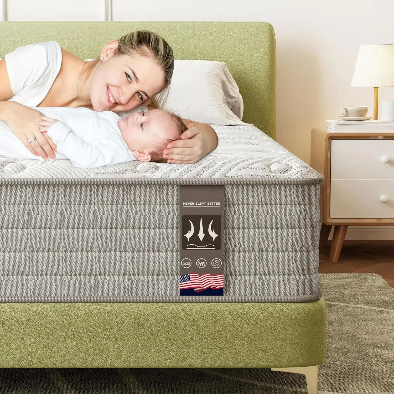Queen Mattresses 12+ Inch,Mattress Queen Size 12 inch,Colchones Mattress in a Box Individually Pocket Springs
Queen Mattresses 12+ Inch,Mattress Queen Size 12 inch,Colchones Mattress in a Box Individually Pocket Springs