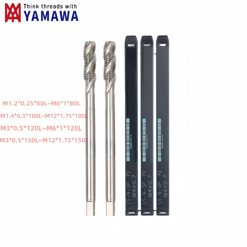 1pcs YAMAWA HSSE 80MM 100MM 120MM 150MM Lengthen Spiral Fluted Tap M1.2 M1.4 M2 M3 M4 M5 M6 M8M10M12M14M16 Screw Thread Taps
1pcs YAMAWA HSSE 80MM 100MM 120MM 150MM Lengthen Spiral Fluted Tap M1.2 M1.4 M2 M3 M4 M5 M6 M8M10M12M14M16 Screw Thread Taps