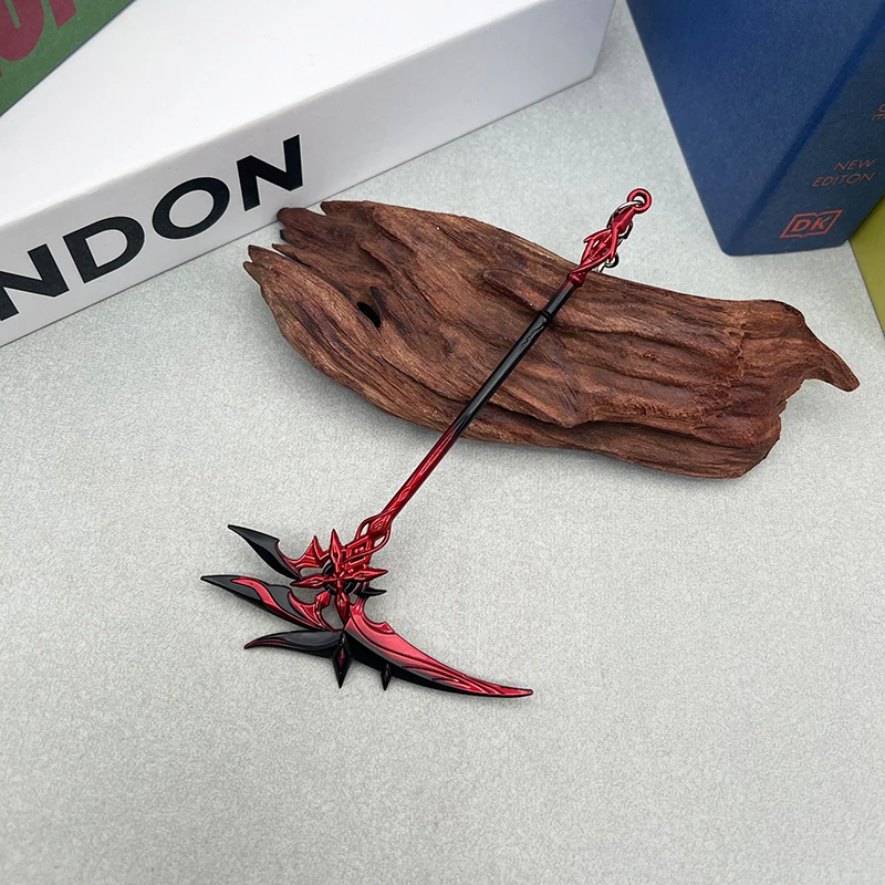 15cm Metal Weapon Model Genshin Impact Arlecchino Crimson Moon's Semblance-Scythe Mode Game Replica Toy Gift Keychain Ornament
15cm Metal Weapon Model Genshin Impact Arlecchino Crimson Moon's Semblance-Scythe Mode Game Replica Toy Gift Keychain Ornament