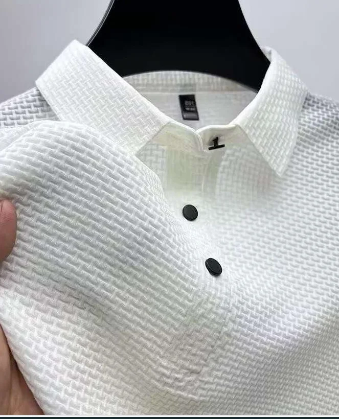 2025 Summer New Men's Short Sleeve T-shirt Cool and Breathable POLO Shirt Business Casual Sweat-absorbing Top
2025 Summer New Men's Short Sleeve T-shirt Cool and Breathable POLO Shirt Business Casual Sweat-absorbing Top