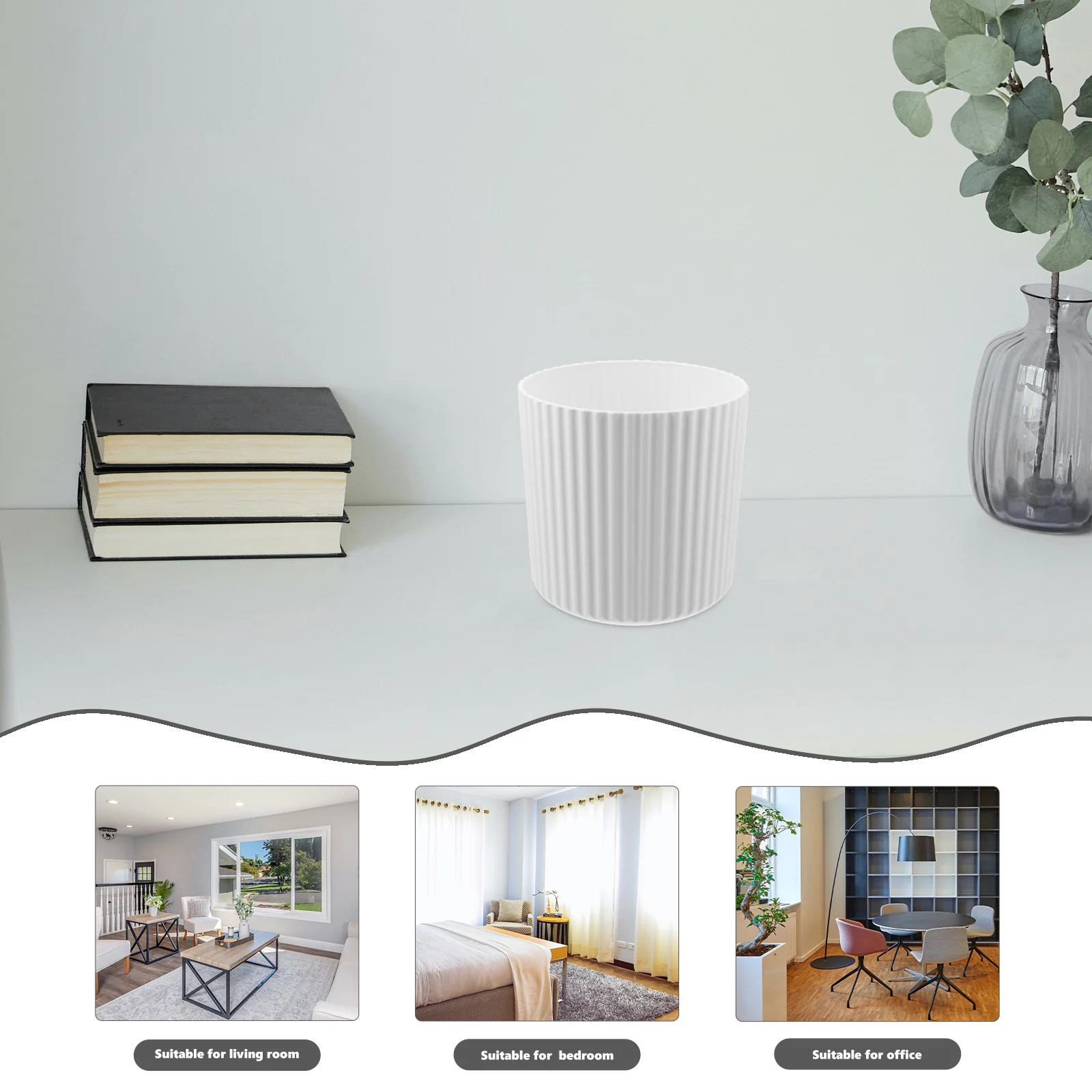 Open Trash Can Slim Mini Wastebasket Round Cute Garbage Cans for Kitchen Countertop Table
Open Trash Can Slim Mini Wastebasket Round Cute Garbage Cans for Kitchen Countertop Table