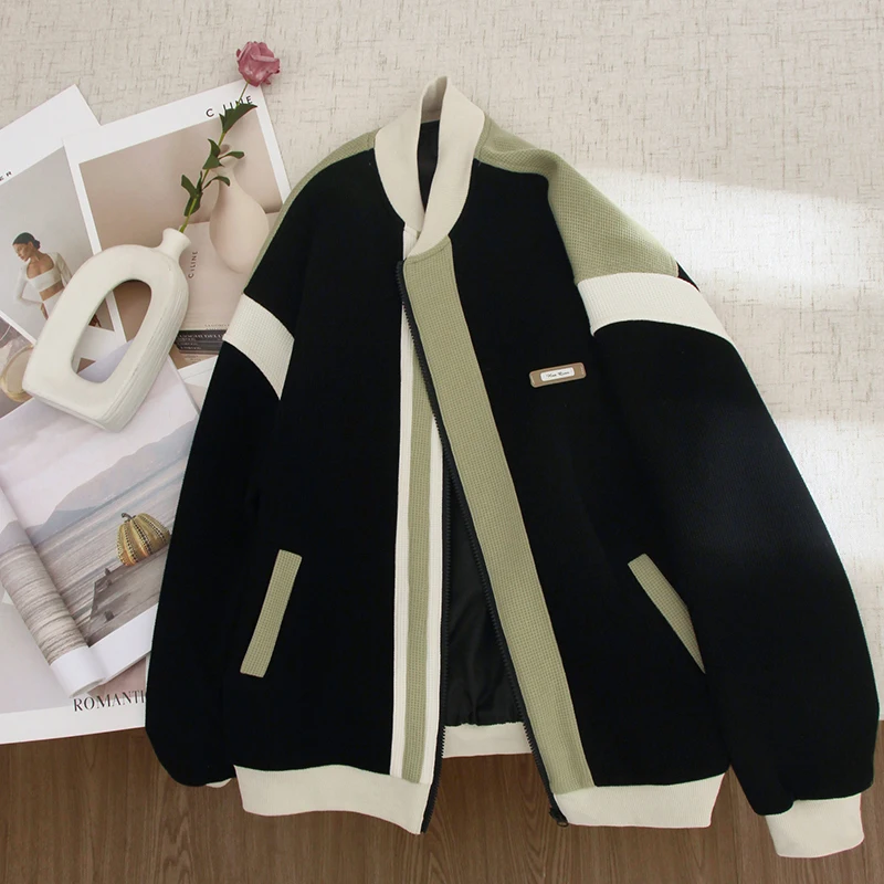 Autumn Winter Large Size 300 Pou American Retro Color Blo Baseball Jaet Men's Wfle Patterned Jaet Trendy Top
Autumn Winter Large Size 300 Pou American Retro Color Blo Baseball Jaet Men's Wfle Patterned Jaet Trendy Top