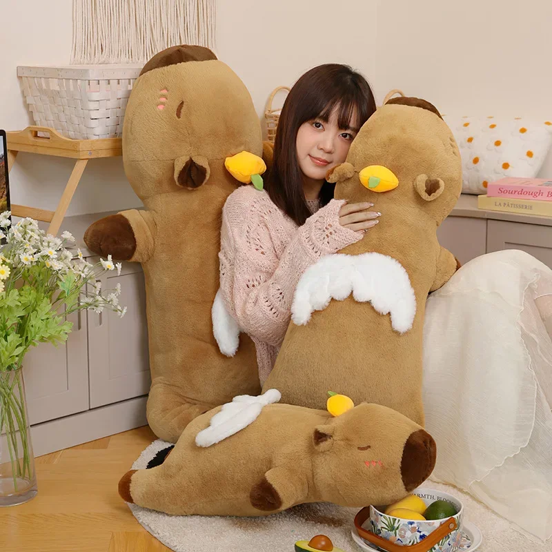 Big Size Cozy Fabrics Huggable Angel Capybara Plush Toys Soft Cotton Stuffed Lie Prone Capybara Throw Pillow Kawaii Room Decor
Big Size Cozy Fabrics Huggable Angel Capybara Plush Toys Soft Cotton Stuffed Lie Prone Capybara Throw Pillow Kawaii Room Decor