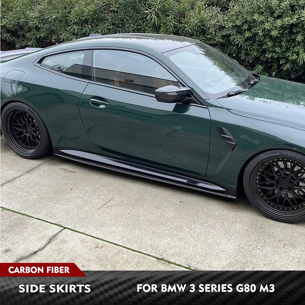 For BMW 3 Series G80 M3 2019-2022 Carbon Fiber Car Side Skirts Racing Body Kits Car Side Door Bumper Skirts Extension Lip
For BMW 3 Series G80 M3 2019-2022 Carbon Fiber Car Side Skirts Racing Body Kits Car Side Door Bumper Skirts Extension Lip