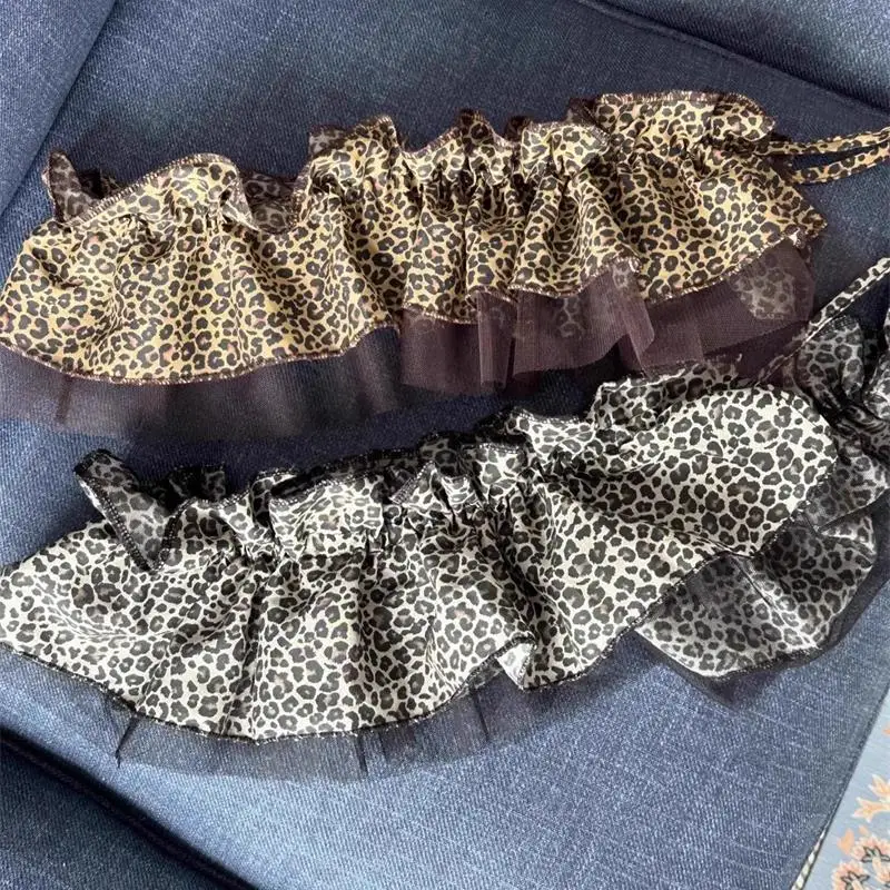 Y2k Leopard Print Mesh Skirts Double Layer Drawstring Lace Up Skirt for Women 2025 Summer New High Waist Falda Sexy Mujer
Y2k Leopard Print Mesh Skirts Double Layer Drawstring Lace Up Skirt for Women 2025 Summer New High Waist Falda Sexy Mujer