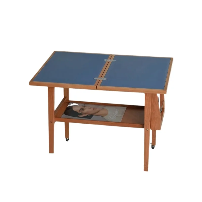 Mobile side trolley, movable foldable coffee table, small apartment solid wood small coffee table
Mobile side trolley, movable foldable coffee table, small apartment solid wood small coffee table
