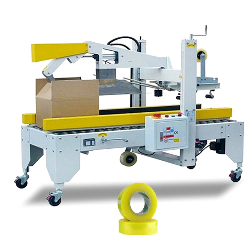 Adhesive Tape Carton Flap Sealer Machine Case Box Closing Fold Sealing Machine for Food Industry
Adhesive Tape Carton Flap Sealer Machine Case Box Closing Fold Sealing Machine for Food Industry