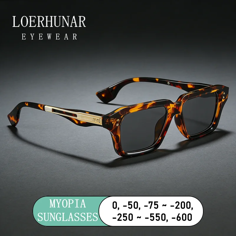 LOERHUNAR Classic Rivet Myopia Sunglasses Men and Women Vintage Outdoor Driving Shades Customize Optical Prescription Sunglasses
LOERHUNAR Classic Rivet Myopia Sunglasses Men and Women Vintage Outdoor Driving Shades Customize Optical Prescription Sunglasses