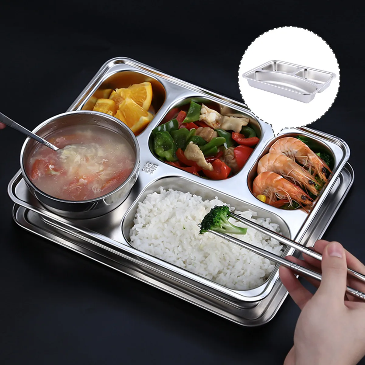 Stainless Steel Plate 304 Food-Grade Grid Fruit Dish Dishwasher Safe Snack Plate For Home Restaurant Kitchen Storage Use
Stainless Steel Plate 304 Food-Grade Grid Fruit Dish Dishwasher Safe Snack Plate For Home Restaurant Kitchen Storage Use