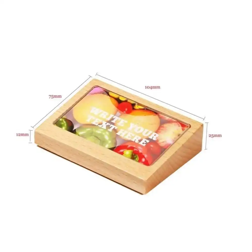 1pcs 90*54mm Wooden Acrylic Cover Sign Poster Card Frame Merchandise Function Price Tag Card Holder Frame Table Desk Sign Frame
1pcs 90*54mm Wooden Acrylic Cover Sign Poster Card Frame Merchandise Function Price Tag Card Holder Frame Table Desk Sign Frame