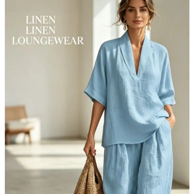 2026 Spring Summer Casual Loose Fitting Solid Relaxed Lounge Outfit Breathable & Lightweight Perfect for Beach Office Vacation
2026 Spring Summer Casual Loose Fitting Solid Relaxed Lounge Outfit Breathable & Lightweight Perfect for Beach Office Vacation