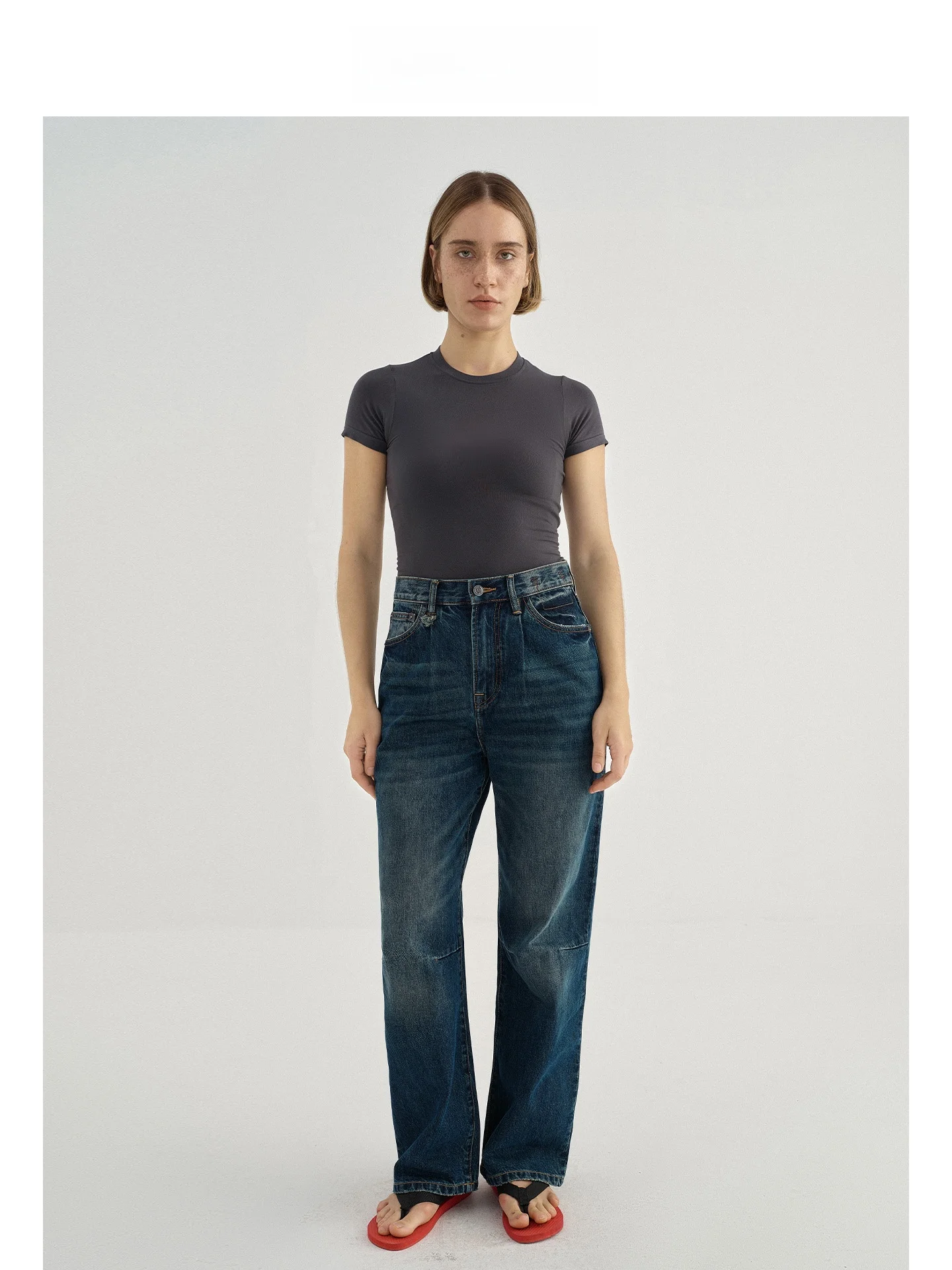 Прямые джинсы с завышенной талией в американском стиле ретро, джинсы с мини-коллекцией Lin Zhi Qing, лоскутные джинсы, винтажный вид, хлопковые джинсы с талией
Прямые джинсы с завышенной талией в американском стиле ретро, джинсы с мини-коллекцией Lin Zhi Qing, лоскутные джинсы, винтажный вид, хлопковые джинсы с талией