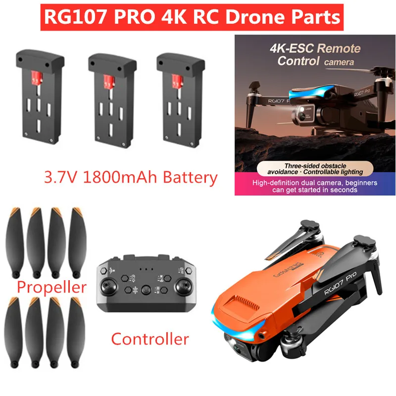 Батарея для радиоуправляемого дрона RG107 Pro 3,7 В, 1800 мАч, аккумулятор/пропеллер для RG107 PRO, аксессуары для дронов, RG107 PRO, лезвия для дрона, аккумулятор USB
Батарея для радиоуправляемого дрона RG107 Pro 3,7 В, 1800 мАч, аккумулятор/пропеллер для RG107 PRO, аксессуары для дронов, RG107 PRO, лезвия для дрона, аккумулятор USB
