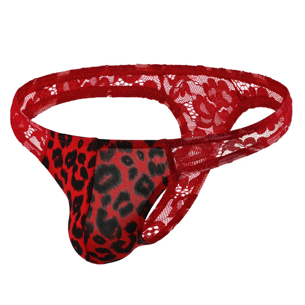 Men Sexy Briefs Leopard Thongs Low Waist Underwear Lace G-String Hollow Pouch Panties U Convex Pouch Lingerie Underpants
Men Sexy Briefs Leopard Thongs Low Waist Underwear Lace G-String Hollow Pouch Panties U Convex Pouch Lingerie Underpants