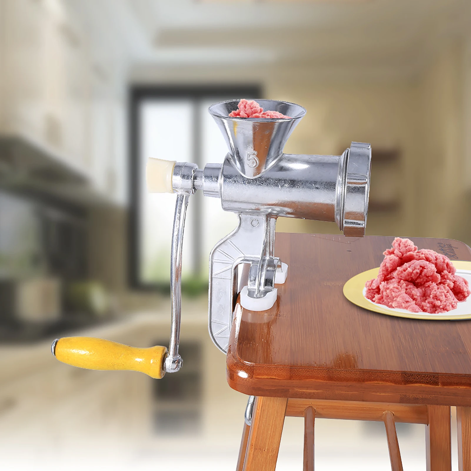Home Meat Grinder Aluminium Alloy Hand Operate Manual Meat Grinder Sausage Beef Mincer Table Kitchen Home Tool Home Kitchen Tool
Home Meat Grinder Aluminium Alloy Hand Operate Manual Meat Grinder Sausage Beef Mincer Table Kitchen Home Tool Home Kitchen Tool