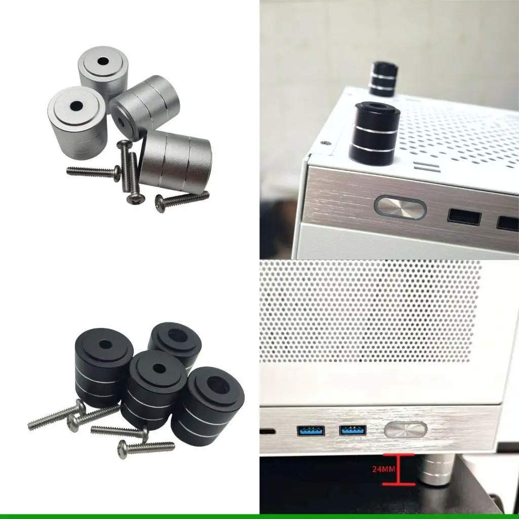 U55C Aluminum PC Chassis Amplifier Feet Shock Absorbing Amplifier Pad Heat Dissipation Increased Height Stand Base
U55C Aluminum PC Chassis Amplifier Feet Shock Absorbing Amplifier Pad Heat Dissipation Increased Height Stand Base