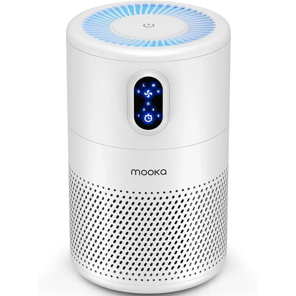 Large Room HEPA Air Purifier, H13 Filter, Eliminates Odors, Smoke, Dust, Pet Dander, Night Light, White
Large Room HEPA Air Purifier, H13 Filter, Eliminates Odors, Smoke, Dust, Pet Dander, Night Light, White