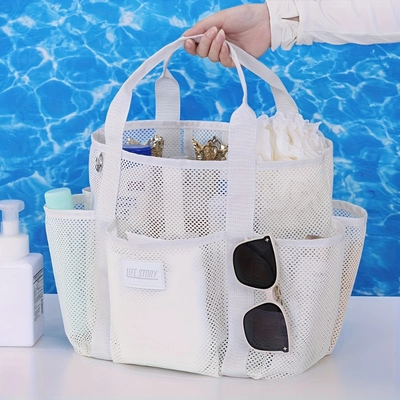 Creative Fashion Beach Tote Bag Portable Organizer Mesh Lightweight Handbag Clothes Storage Pouch for Travel Vacation Holidays
Creative Fashion Beach Tote Bag Portable Organizer Mesh Lightweight Handbag Clothes Storage Pouch for Travel Vacation Holidays