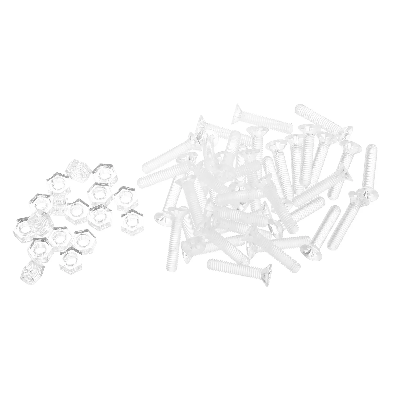 100Sets Transparent Acrylic Countersunk Screws and Nuts M3 Cross-Head Fasteners Replacement Kit Clear Screws for Industrial
100Sets Transparent Acrylic Countersunk Screws and Nuts M3 Cross-Head Fasteners Replacement Kit Clear Screws for Industrial