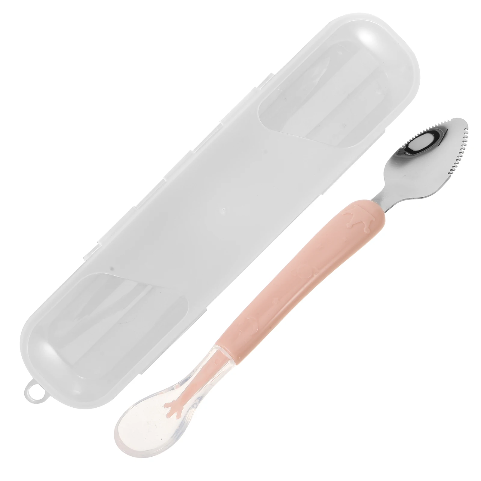 Baby Food Spoon Double-head Pink Infant Feeding Fruit Puree Tools Scraping Masher Silica Gel Citrus Spoon Storage Box
Baby Food Spoon Double-head Pink Infant Feeding Fruit Puree Tools Scraping Masher Silica Gel Citrus Spoon Storage Box