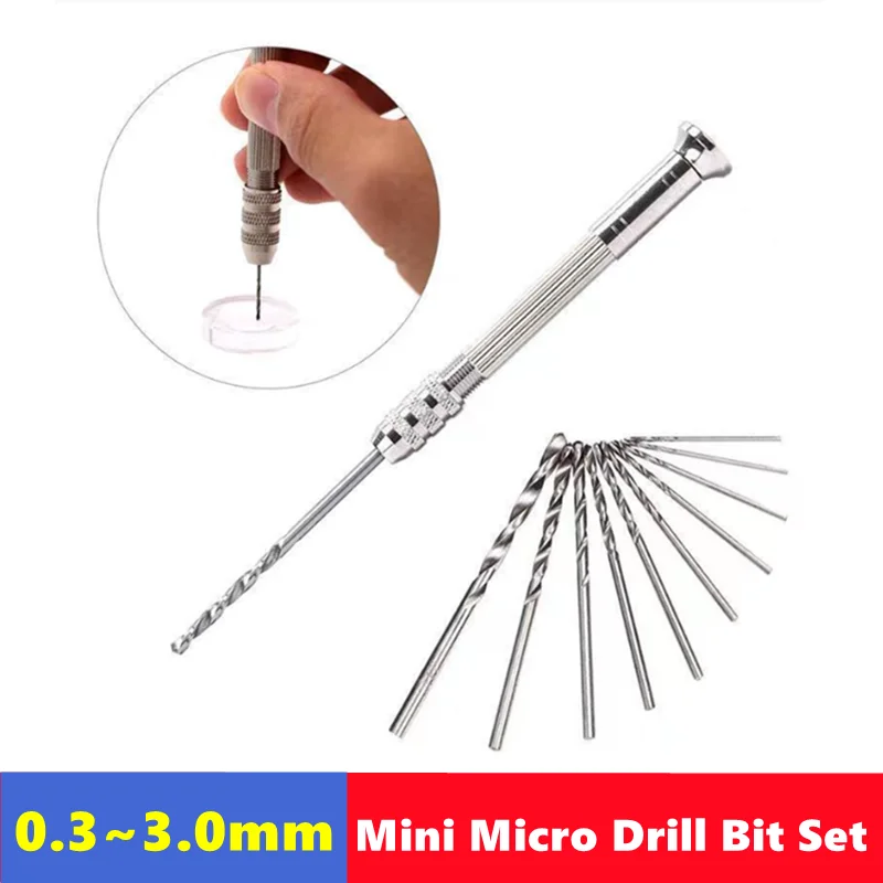 HSS mini manual Fried Dough Twists drill set 0.3-3.0mm, used for punching tool set of clocks, wood, jade and other materials
HSS mini manual Fried Dough Twists drill set 0.3-3.0mm, used for punching tool set of clocks, wood, jade and other materials