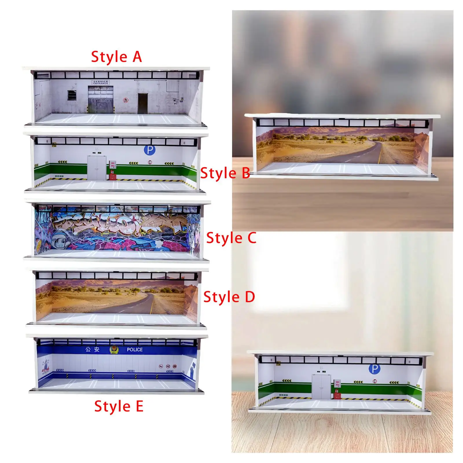 1/64 Scale Model Car Display Case Garage Model Diorama Decoration Collectible Gift Photo Prop with LED Light Showcase Organizer
1/64 Scale Model Car Display Case Garage Model Diorama Decoration Collectible Gift Photo Prop with LED Light Showcase Organizer