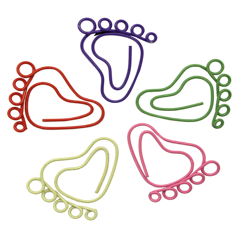 24Pcs Lovely Little Feet Shaped Photo Clips Paper Clips Creative Note Clips Paper Pin for Party Gift Office
24Pcs Lovely Little Feet Shaped Photo Clips Paper Clips Creative Note Clips Paper Pin for Party Gift Office