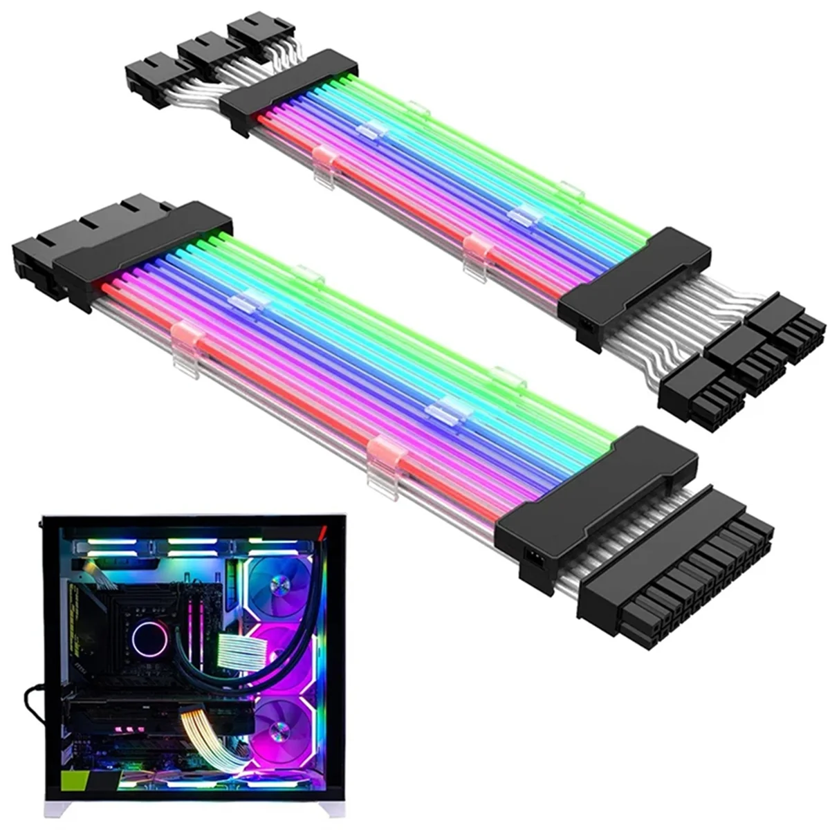 Удлинительный кабель питания ARGB 3X8Pin, удлинительный кабель RGB для материнской платы для компьютера
Удлинительный кабель питания ARGB 3X8Pin, удлинительный кабель RGB для материнской платы для компьютера