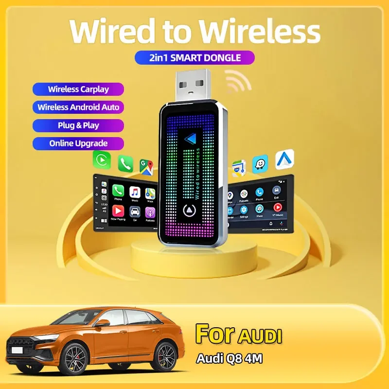 Для Audi Q8 4M Wireless Carplay Box Android Auto Plug And Play 2025 5G WIFI Для iphone Android Телефон Проводной Carplay к беспроводному устройству
Для Audi Q8 4M Wireless Carplay Box Android Auto Plug And Play 2025 5G WIFI Для iphone Android Телефон Проводной Carplay к беспроводному устройству