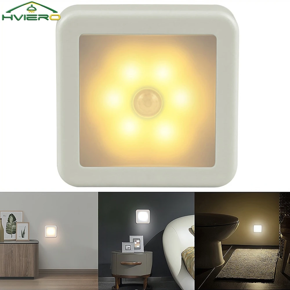 1/4PCS Smart Motion Sensor 6LED Night Light Battery Operated Human Induction Wall Lamp Bedroom Bedside Hallway Pathway Toilet In
1/4PCS Smart Motion Sensor 6LED Night Light Battery Operated Human Induction Wall Lamp Bedroom Bedside Hallway Pathway Toilet In
