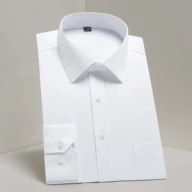 Plus 8XL 7XL Men's Dress Shirt Long Sleeve Classic Solid Color Casual Twill Plain Pink White Social Business Office Male Clothes
Plus 8XL 7XL Men's Dress Shirt Long Sleeve Classic Solid Color Casual Twill Plain Pink White Social Business Office Male Clothes