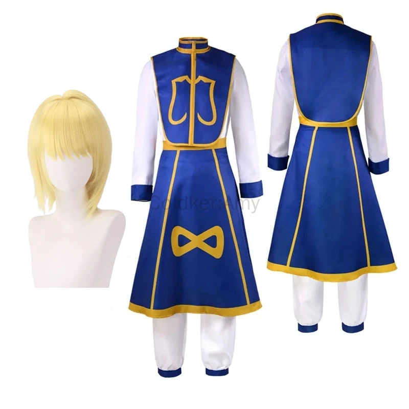 Japanese Anime HXH Kurapika Cosplay Costume Wig Five Finger Rings Bracelet For Women Men Anime Uniforms Halloween Party Outfits
Japanese Anime HXH Kurapika Cosplay Costume Wig Five Finger Rings Bracelet For Women Men Anime Uniforms Halloween Party Outfits