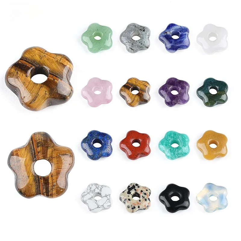 10pcs 15mm Natural Stone 4mm Large Hole Beads Flower Shaped Jewelry Making DIY Necklace Bracelet Earings Accessories
10pcs 15mm Natural Stone 4mm Large Hole Beads Flower Shaped Jewelry Making DIY Necklace Bracelet Earings Accessories